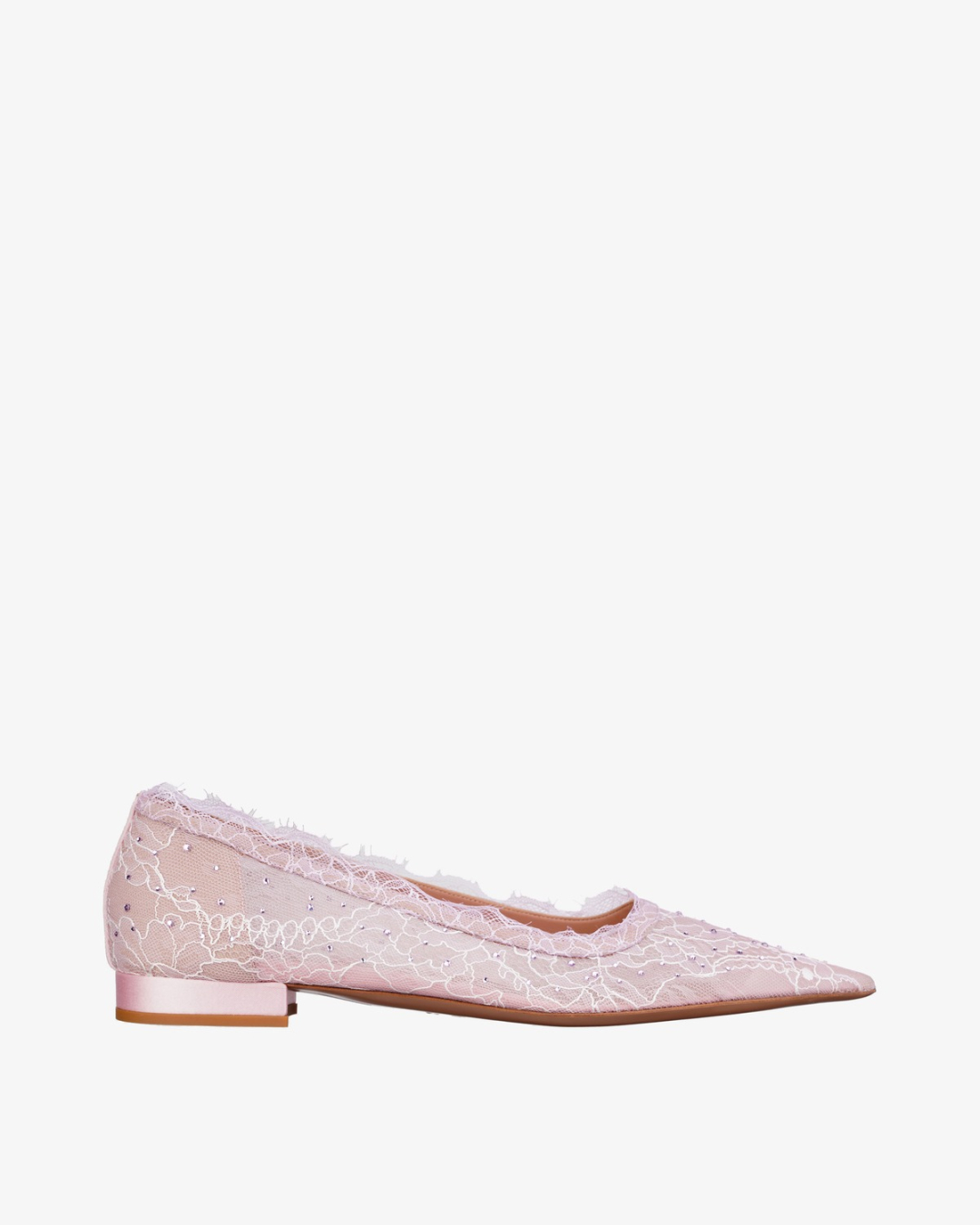 GEDEBE Cipele BELLA BALLERINA FLAT (LACE + CRYSTAL)/PL26 PETAL + LIGHT ROSE — glavna fotografija