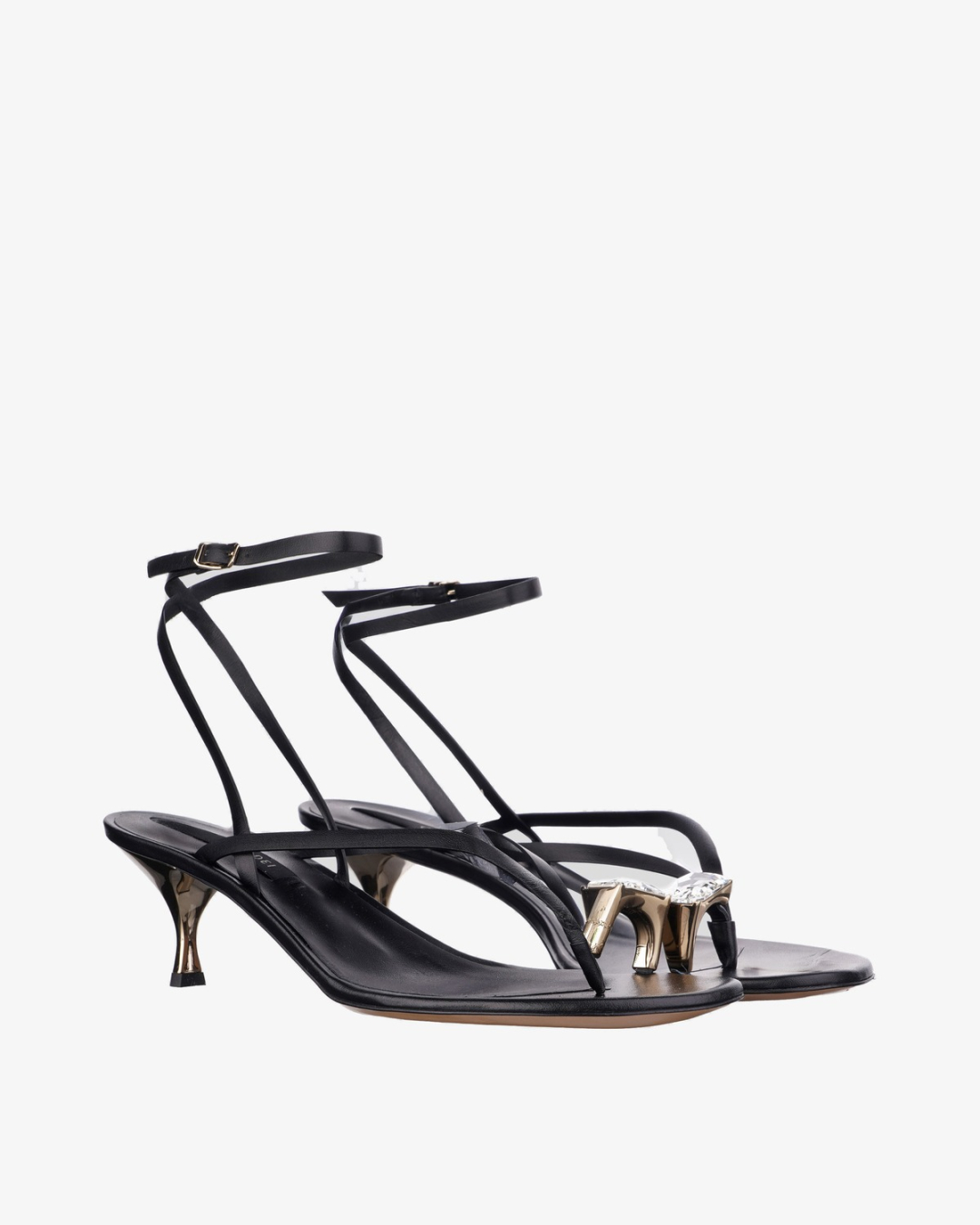 CASADEI Papuče 1N254B0501C30259000/PL26 JULIA - CHIC FLORENCE+ACC.ORO CH. - NERO/PL26 — foto 2