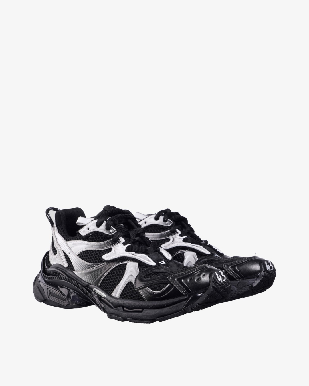 BALENCIAGA Patike 779066-WRN2G-1090/PL26 RUNNER.2 GRADIENT LINES BLACK / WHITE — foto 2