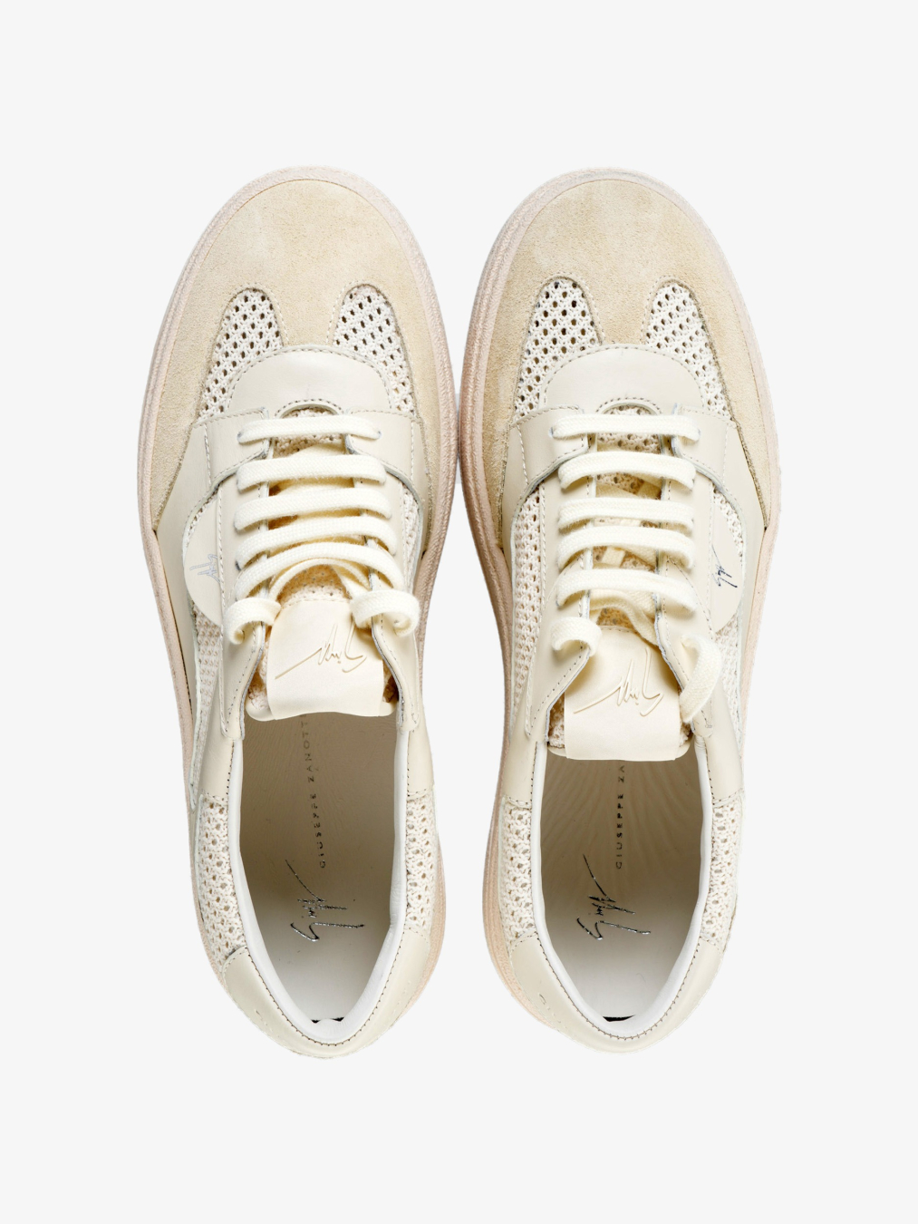 GIUSEPPE ZANOTTI Patike RM60013-001/PL26 VELOUR PANNA — foto 4