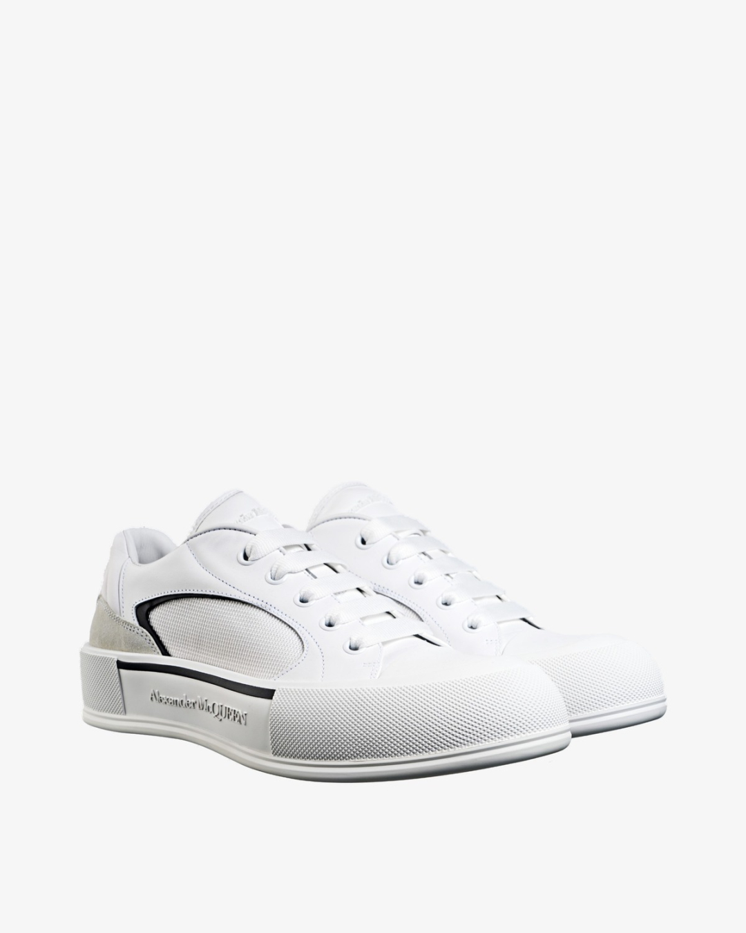 ALEXANDER MCQUEEN Patike 777241/pl24  WHITE/BLACK — foto 2