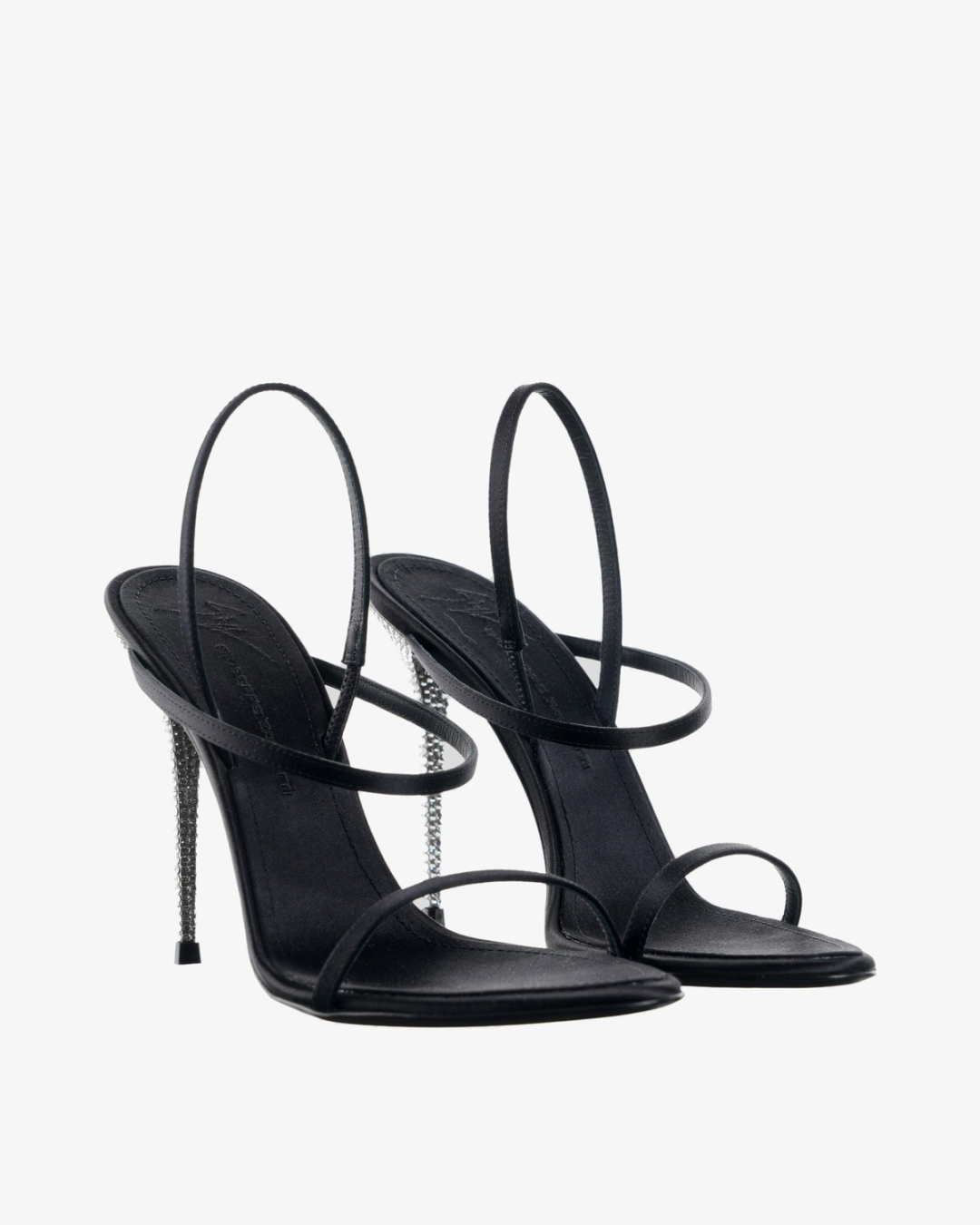 GIUSEPPE ZANOTTI Sandale E600023 001/PL26  RASO DOPPIATO NERO — foto 2