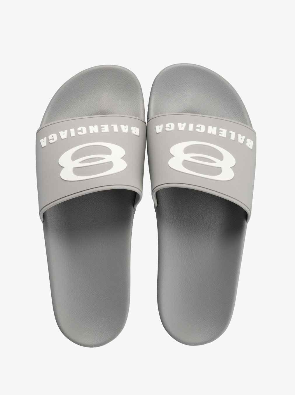 BALENCIAGA Papuče 689031/PL25 GREY/WHITE — foto 4