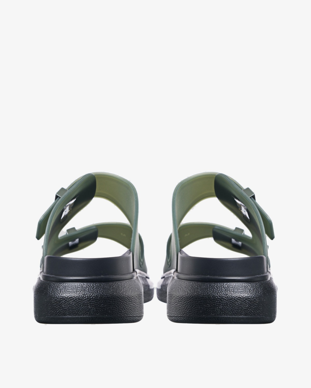 ALEXANDER MCQUEEN Papuče 663563/pl24  Khaki — foto 3