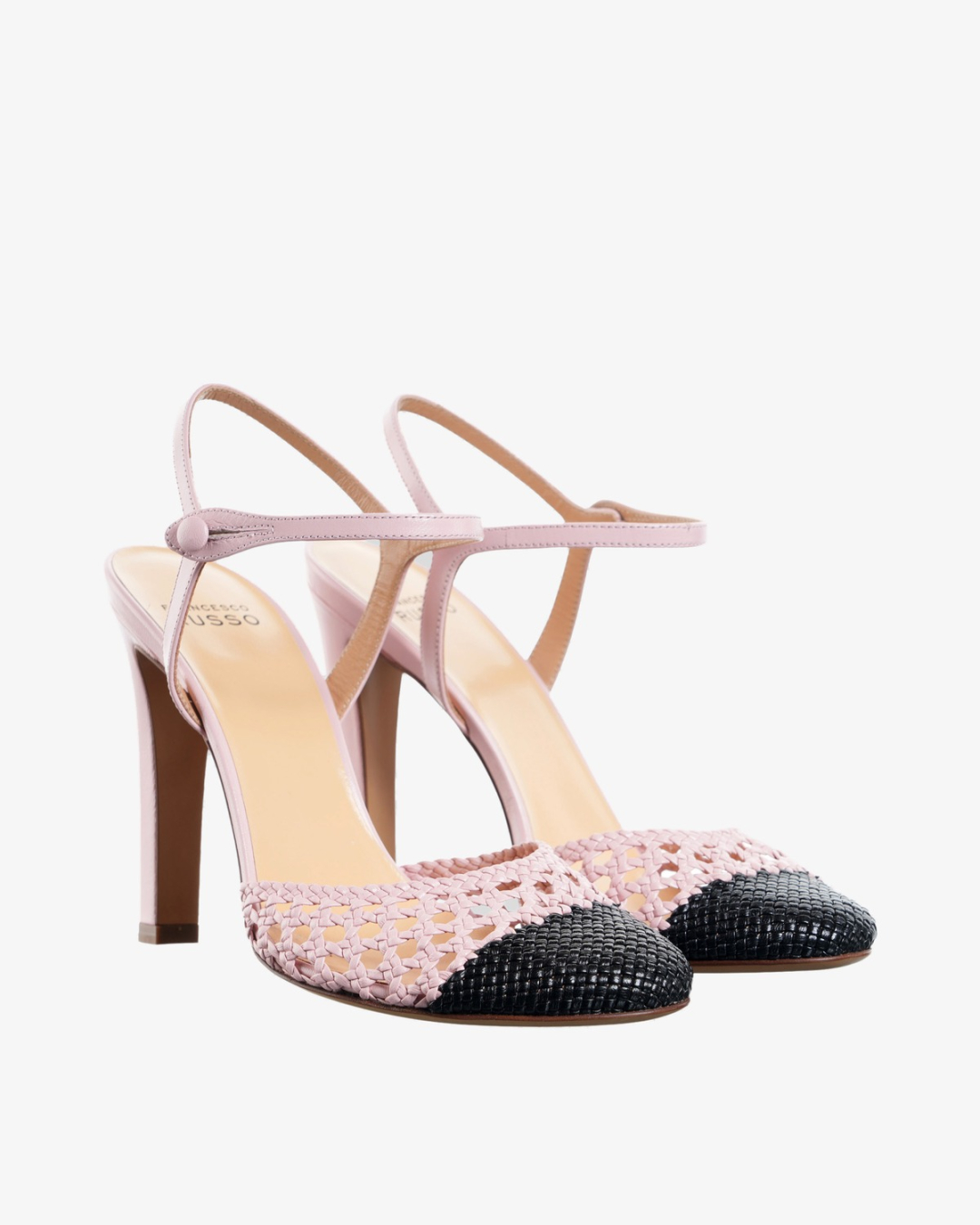 FRANCESCO RUSSO Sandale R1P954 BLACK/PINK — foto 2