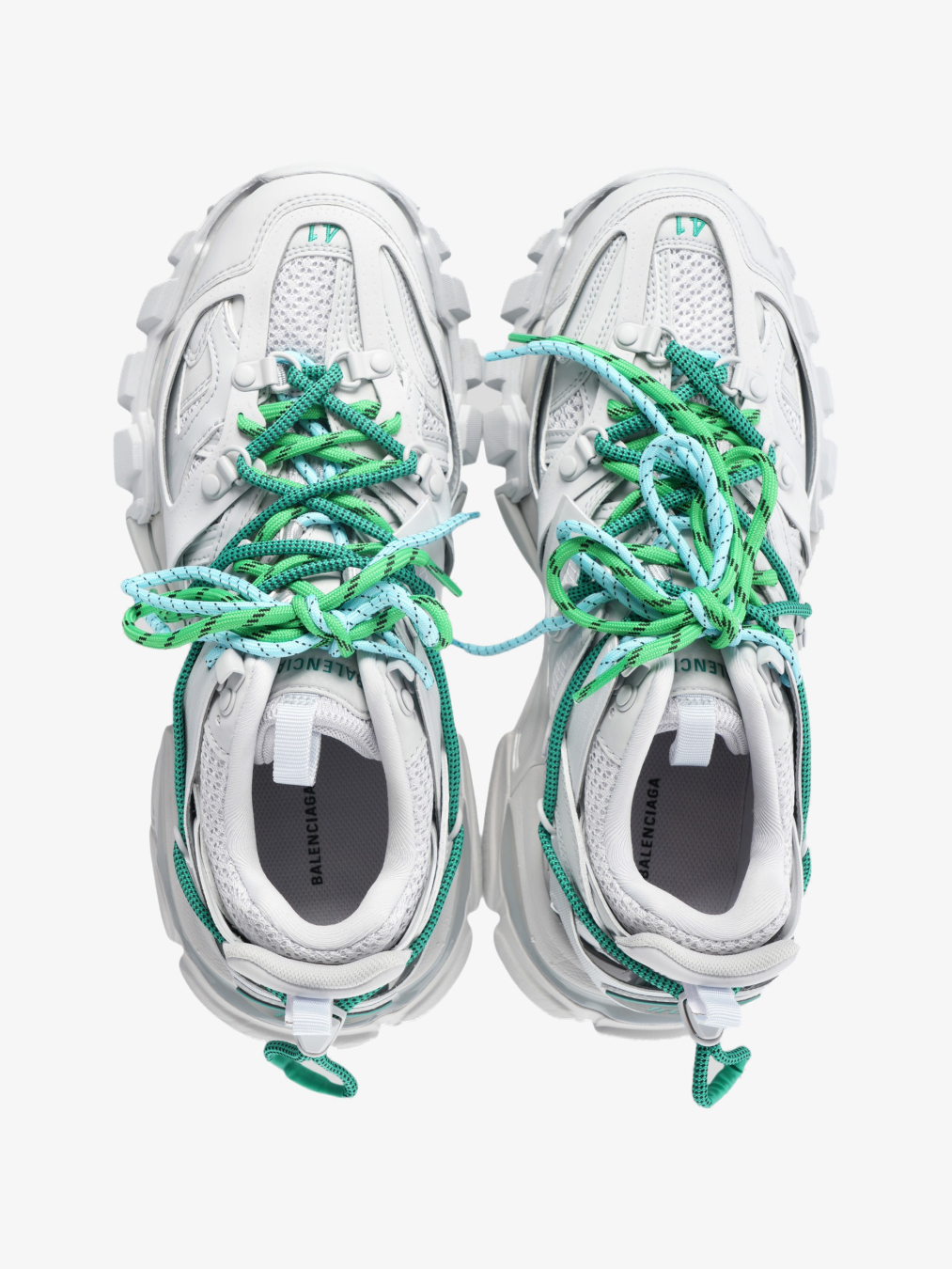 BALENCIAGA Patike 800592/JZ25 GREY/GREEN /BLUE — foto 4