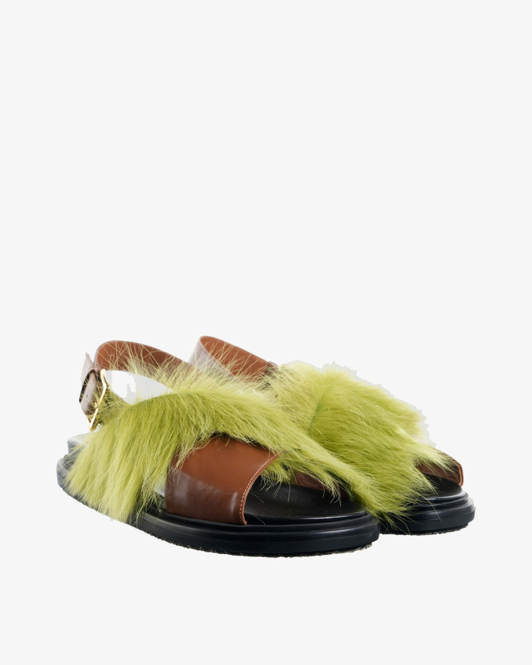 MARNI Sandale FBMS018101 P7614 ZP084/PL26 BROWN/LIME — foto 2