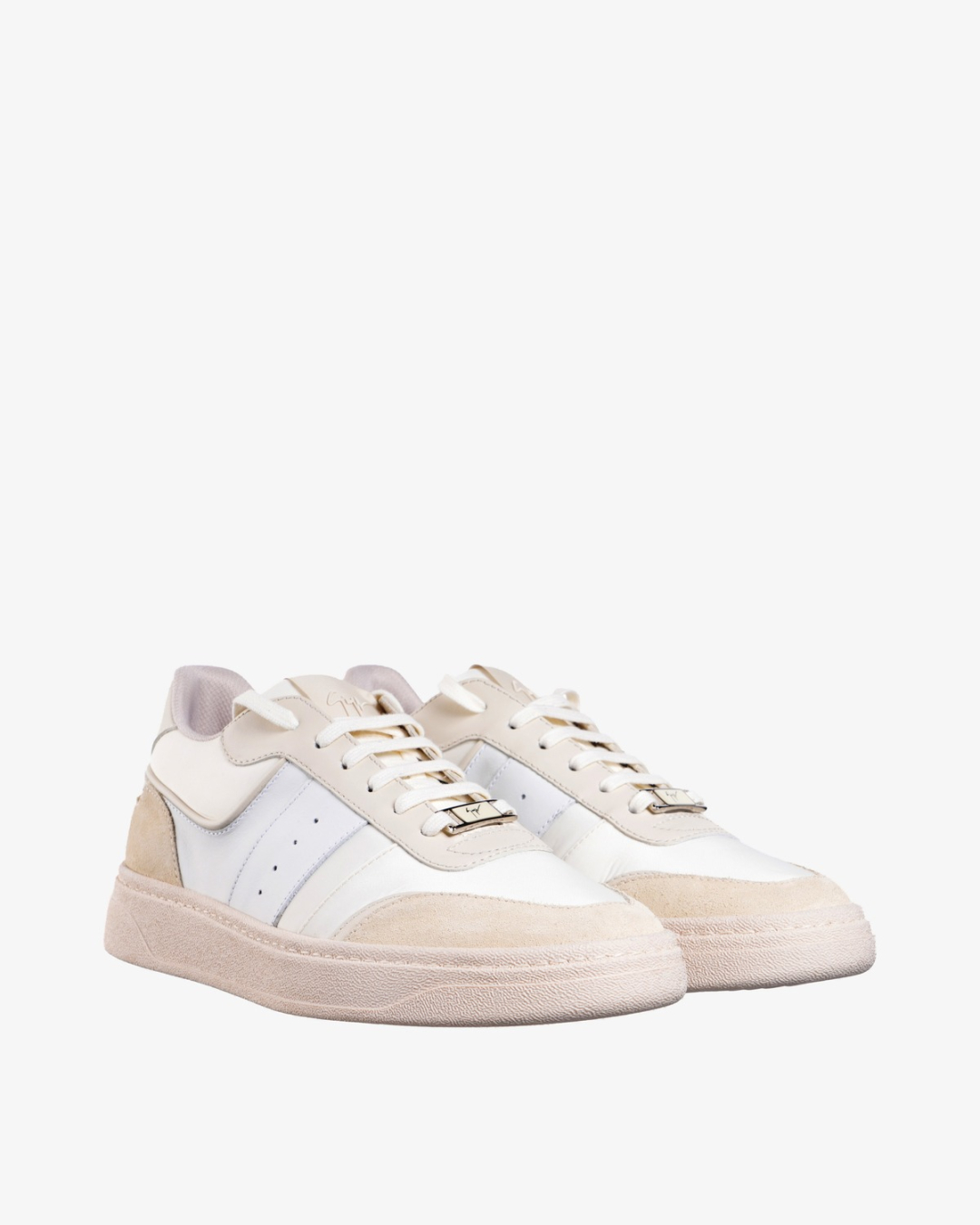 GIUSEPPE ZANOTTI Patike RM60028-002/SS26 LOW TOP VELOUR PANNA — foto 2