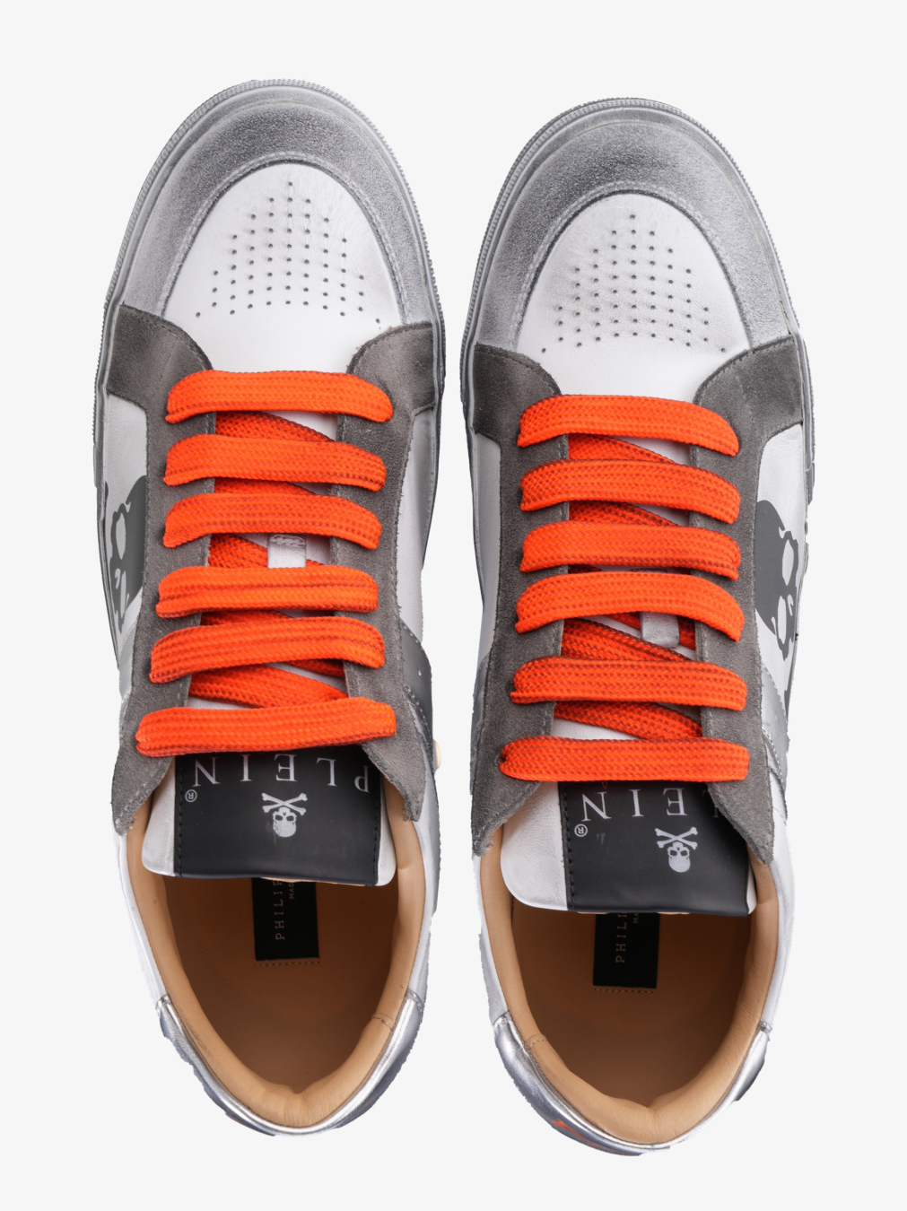 PHILIPP PLEIN Patike USC0633/JZ24 WHITE/ORANGEFLUO — foto 4