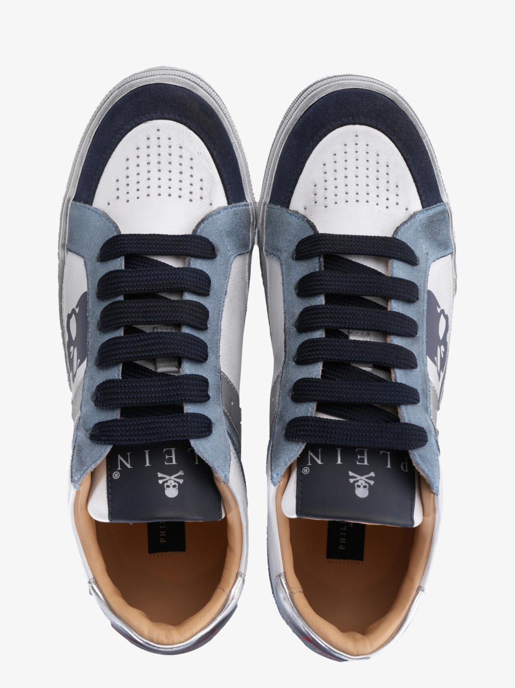 PHILIPP PLEIN Patike USC0633/JZ24 WHITE/MIDDLE BLUE — foto 4