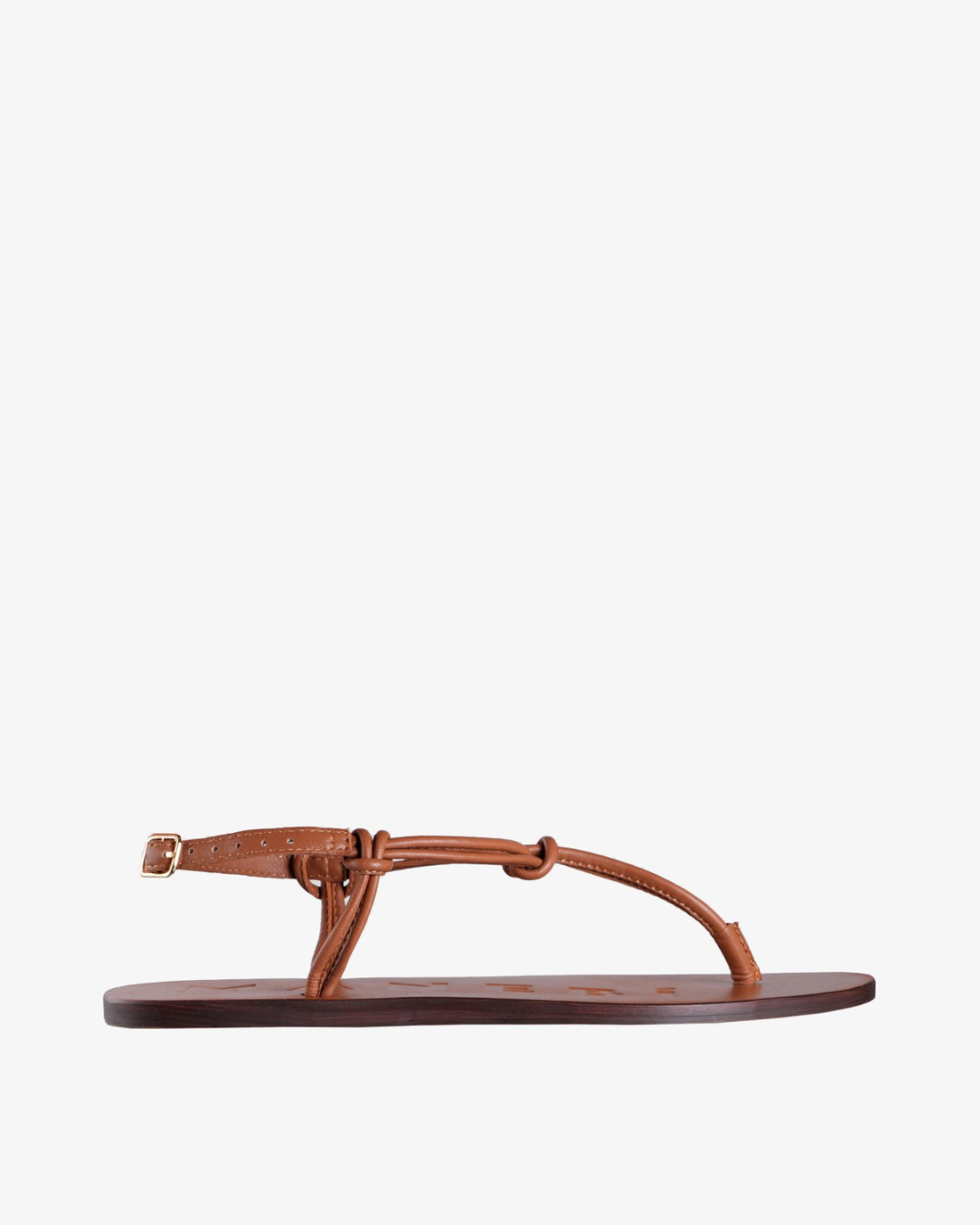 MANEBI Sandale Q 4.6 Y0/PL26 tan knot thongs — glavna fotografija