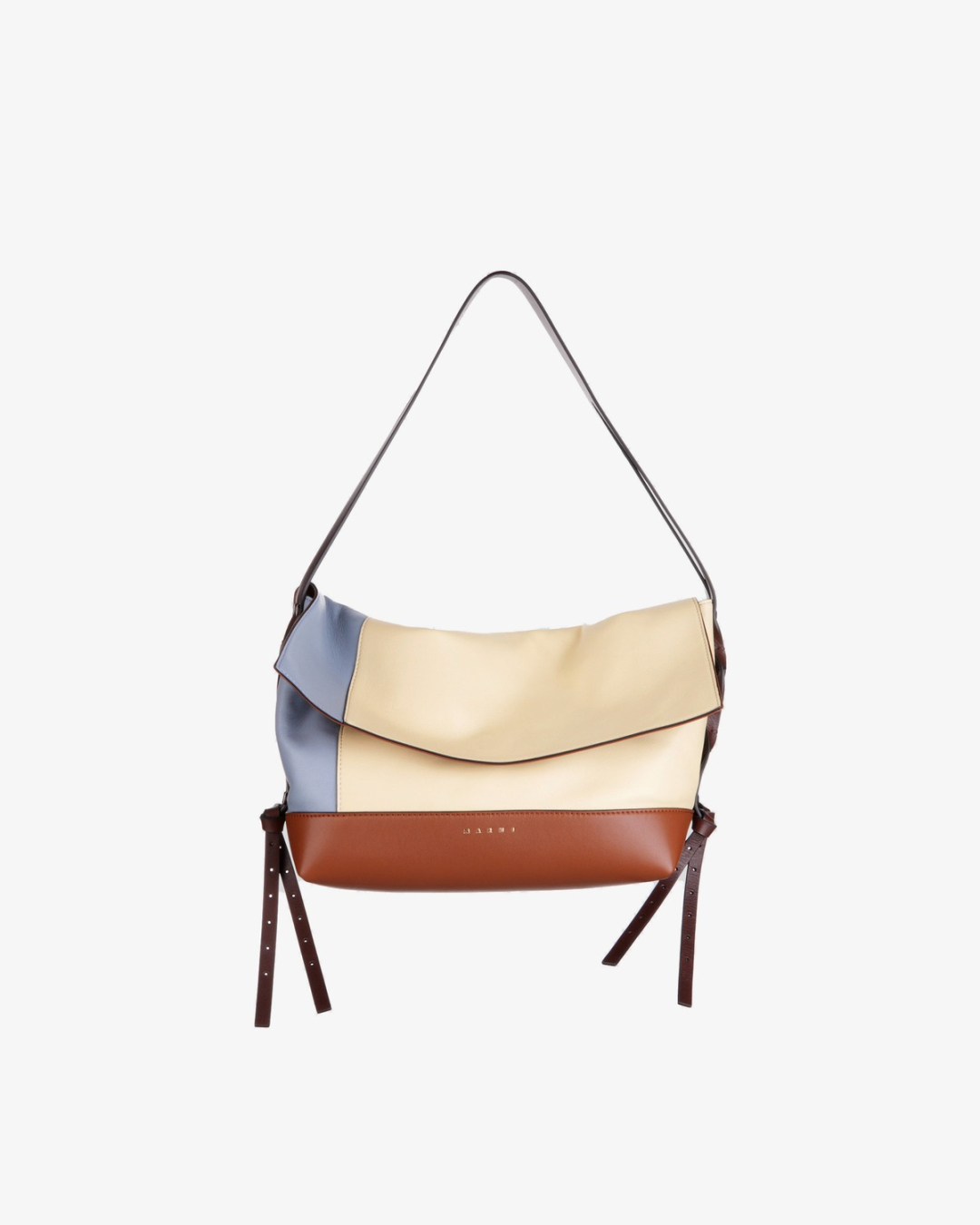 MARNI Torba SBMP0282U0/PL26 POD BAGUETTE TRICOLOR ZP188 SMOKE BLUE/PEARL/MOCA — glavna fotografija