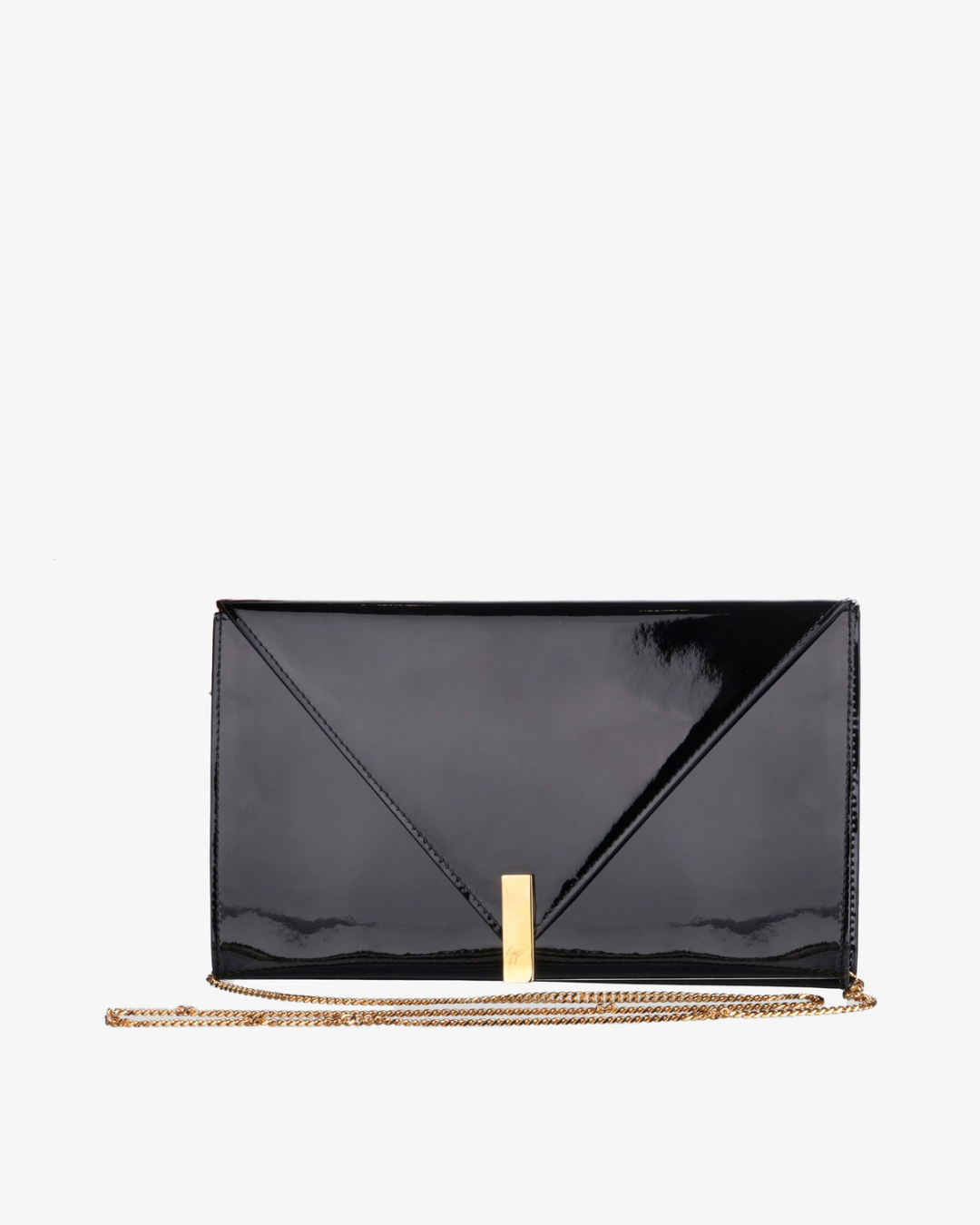 GIUSEPPE ZANOTTI Torba EB60001-003/SS26 CLUTCH VERNCIE VAGUE NERO 003 — glavna fotografija