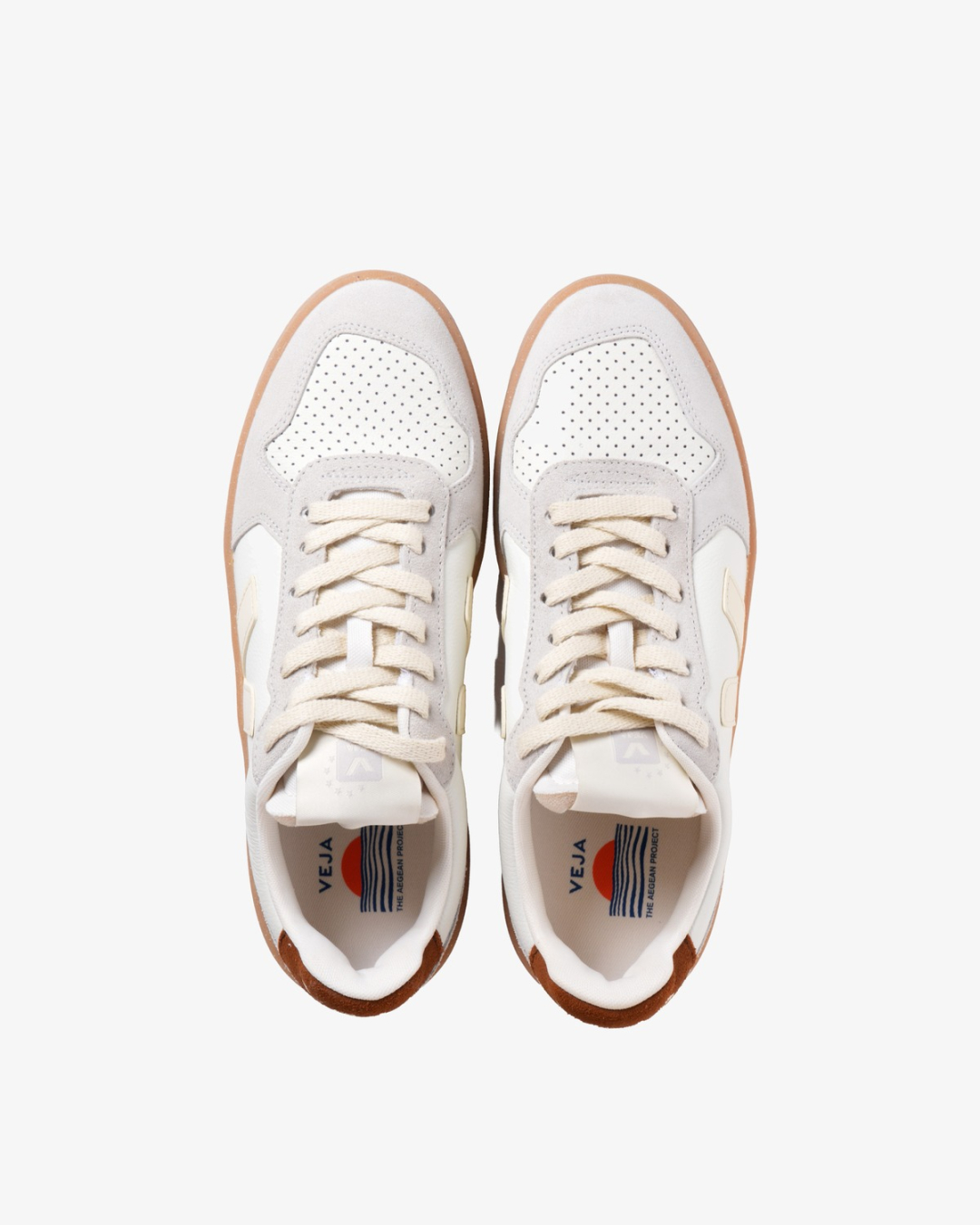 VEJA Patike VE3321733B410 V-82 LEATHER PURE_CALCAIRE_COGNAC/JZ26 — foto 4