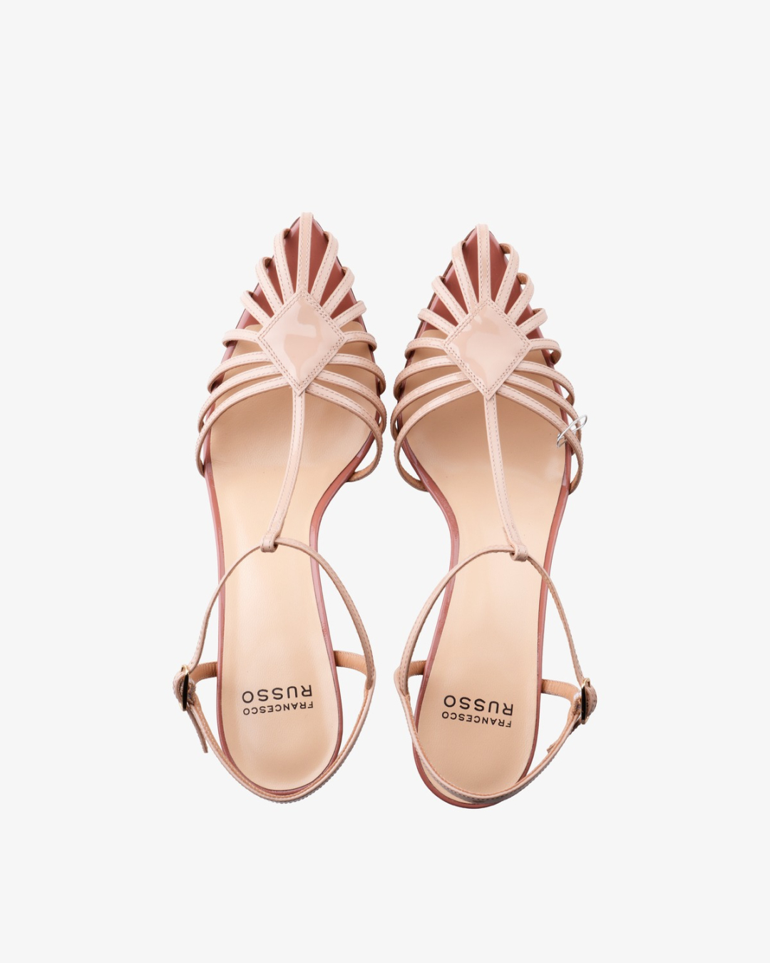 FRANCESCO RUSSO Sandale R1S503 CACHEMIRE PATENT POWDER/JZ26 — foto 4