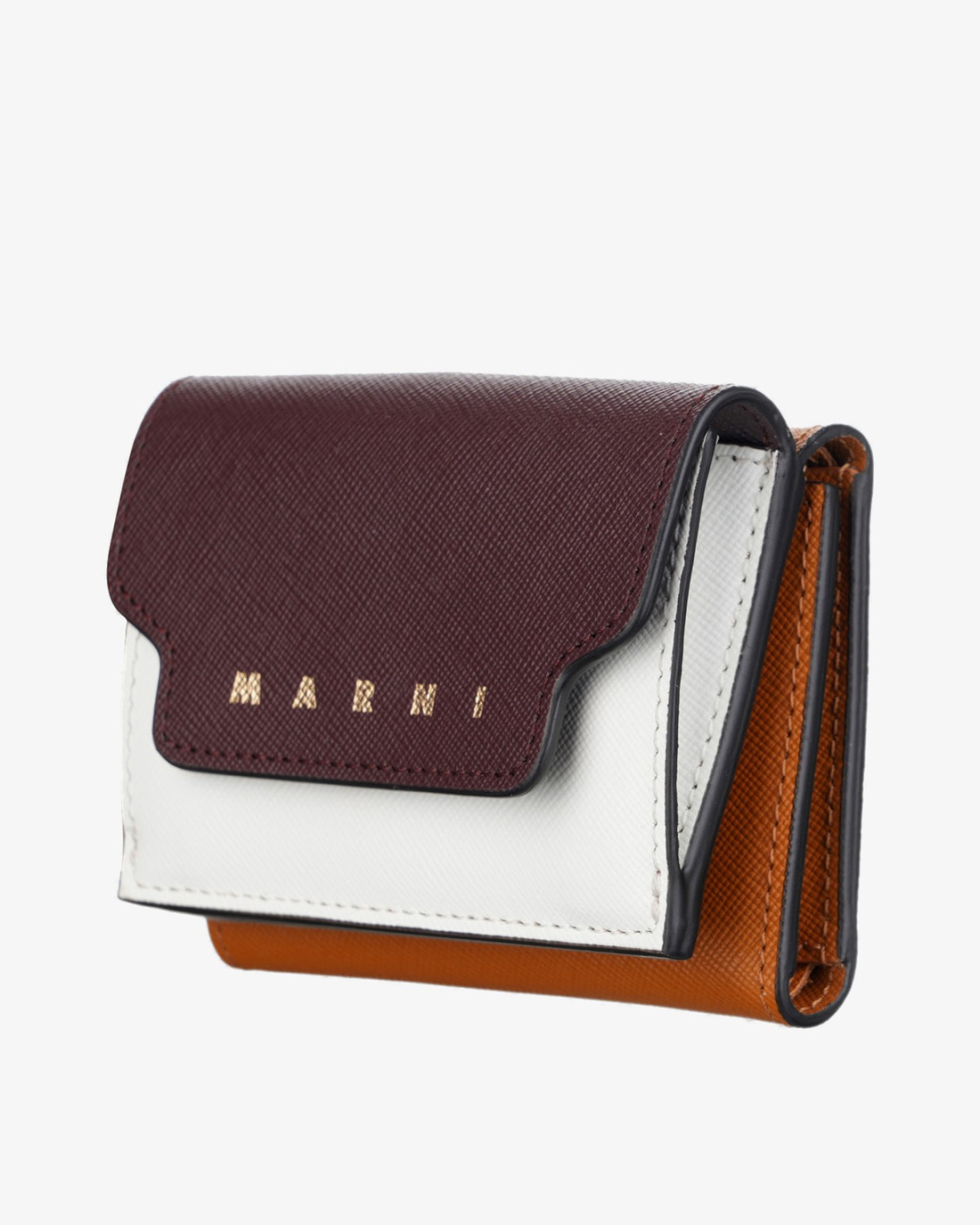 MARNI Novčanik PFMO0125U1 LV520 ZP058/PL26 CHOCOLATE/LILI WHITE/DIJON — foto 2