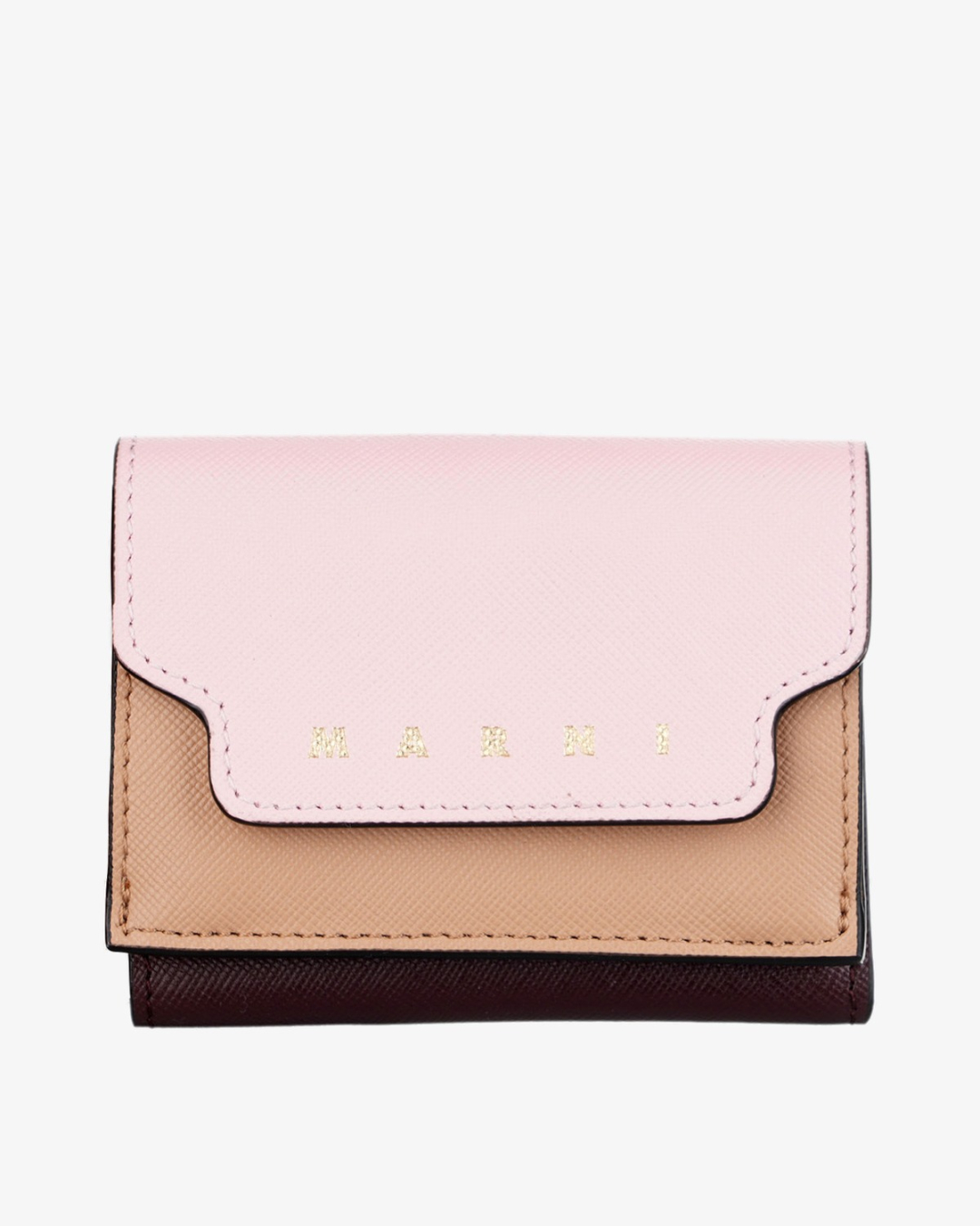 MARNI Novčanik PFMO0125U1 LV520 ZP059/PL26 ROSE/ POMPEI /CHOCOLATE — glavna fotografija