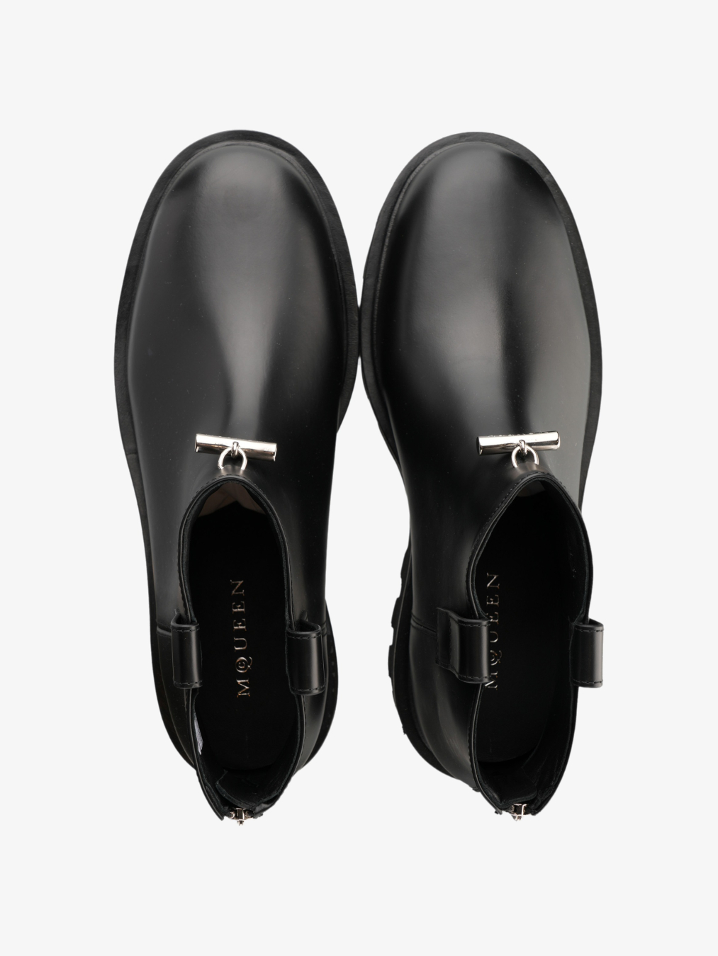 ALEXANDER MCQUEEN Čizme 832334/JZ25 BLACK/SILVER — foto 4