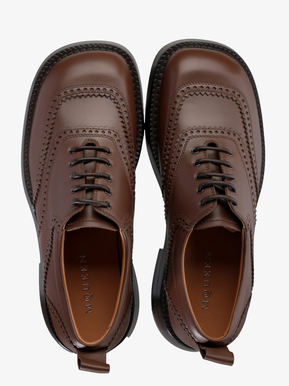ALEXANDER MCQUEEN Cipele 813878/PL25 BROWN — foto 4
