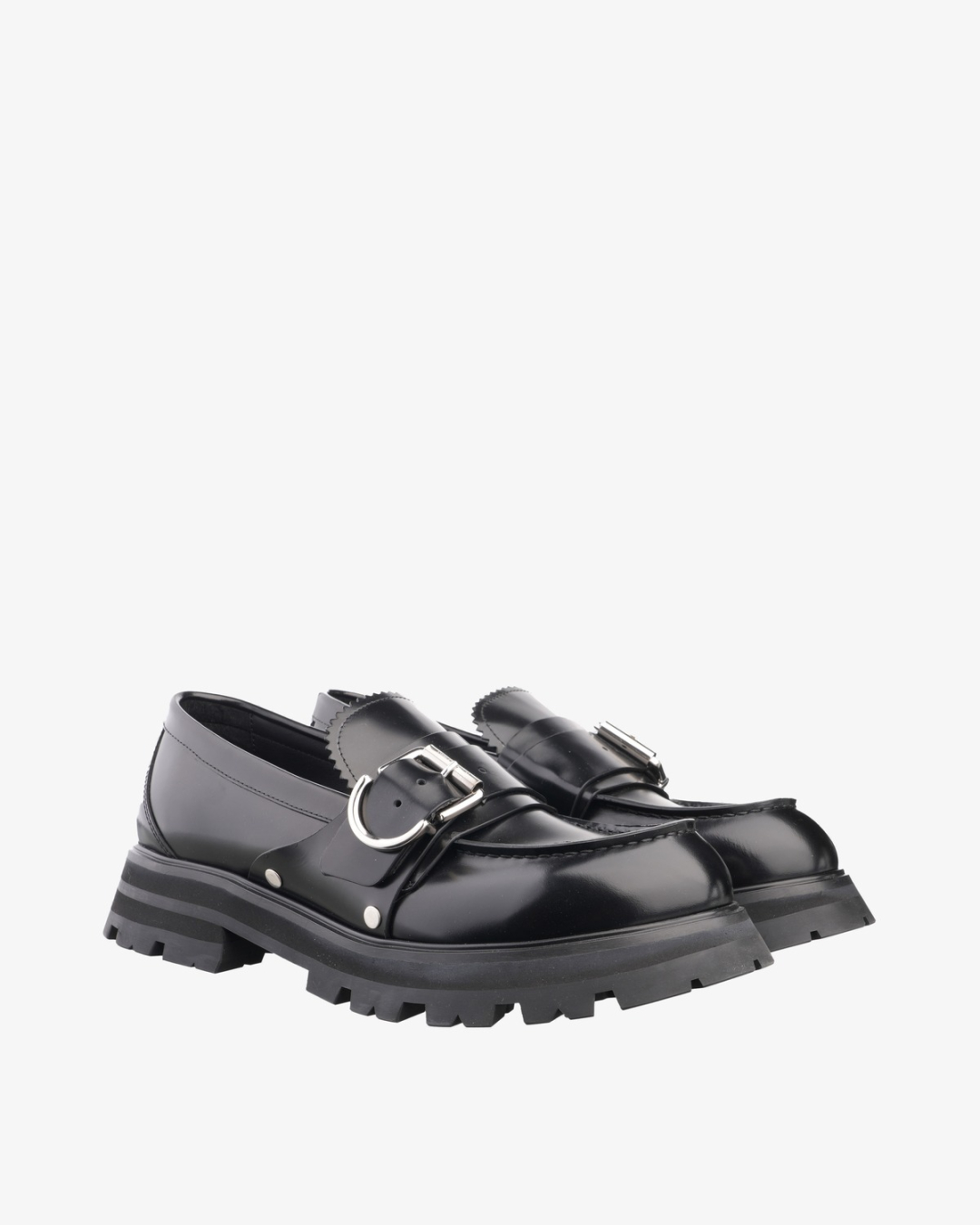 ALEXANDER MCQUEEN Cipele 794477/JZ24 BLACK/SILVER — foto 2