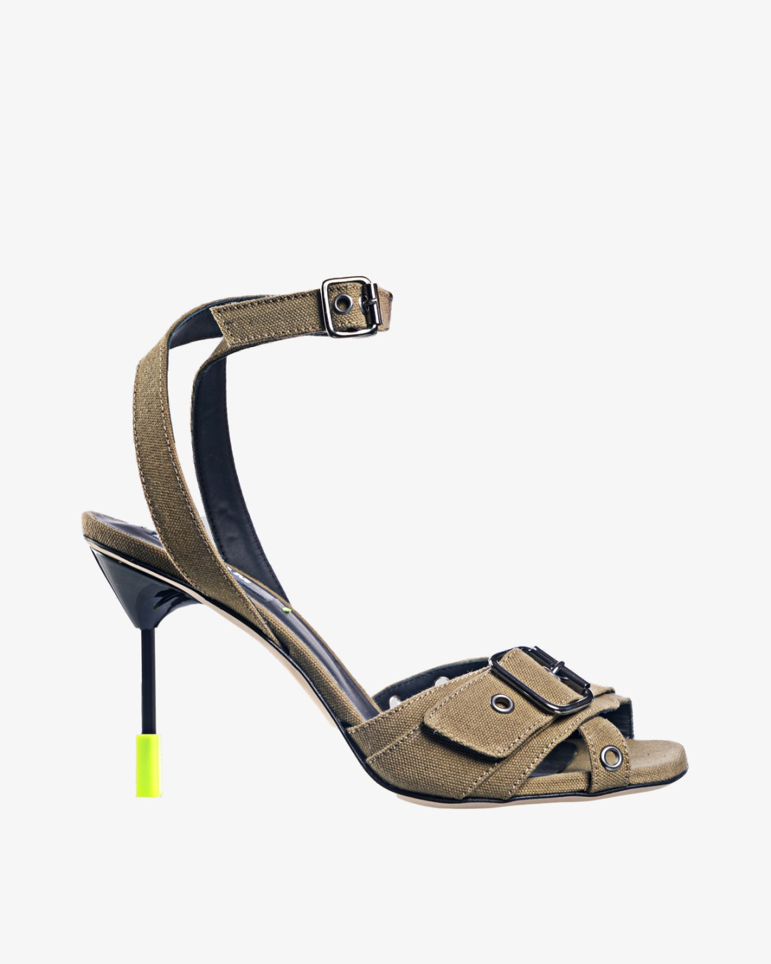 MSGM Sandale MDS702/PL24  DARK GREEN — glavna fotografija