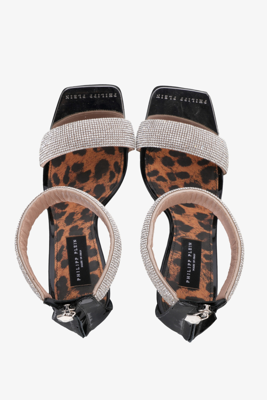 PHILIPP PLEIN Sandale WSD0504/pl24 CRYSTAL BLACK — foto 4