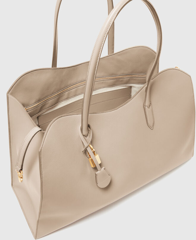 STELLA MCCARTNEY Torba 7B0193WP0533 Stella Ryder Weekender Bag Embossed Grainy Mat LIGHT MOSS/JZ26 — foto 2