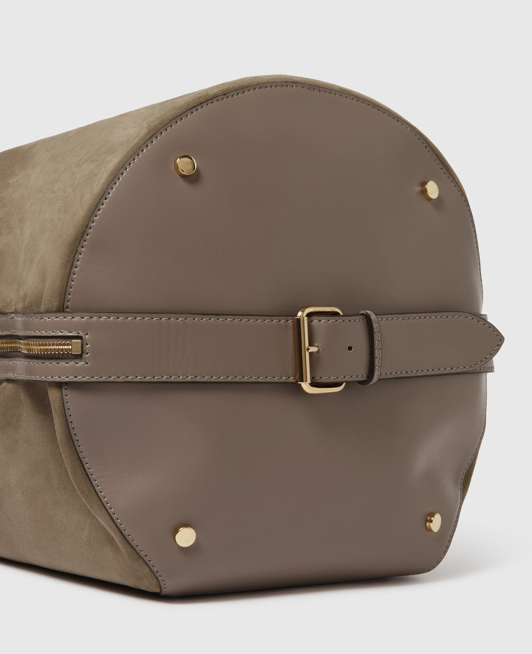 STELLA MCCARTNEY Torba 7B0207WP0750 Appaloosa Soft Bucket Medium Bag Alter Suede & Alter Mat MOSS/JZ26 — foto 4