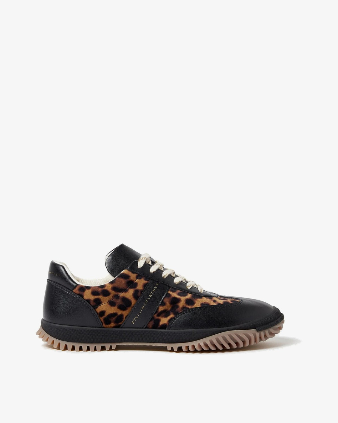 STELLA MCCARTNEY Patike 810699E00313 Sneaker Alter Mat & Leopard Printed Velvet BLACK/LEOPARD/JZ26 — glavna fotografija