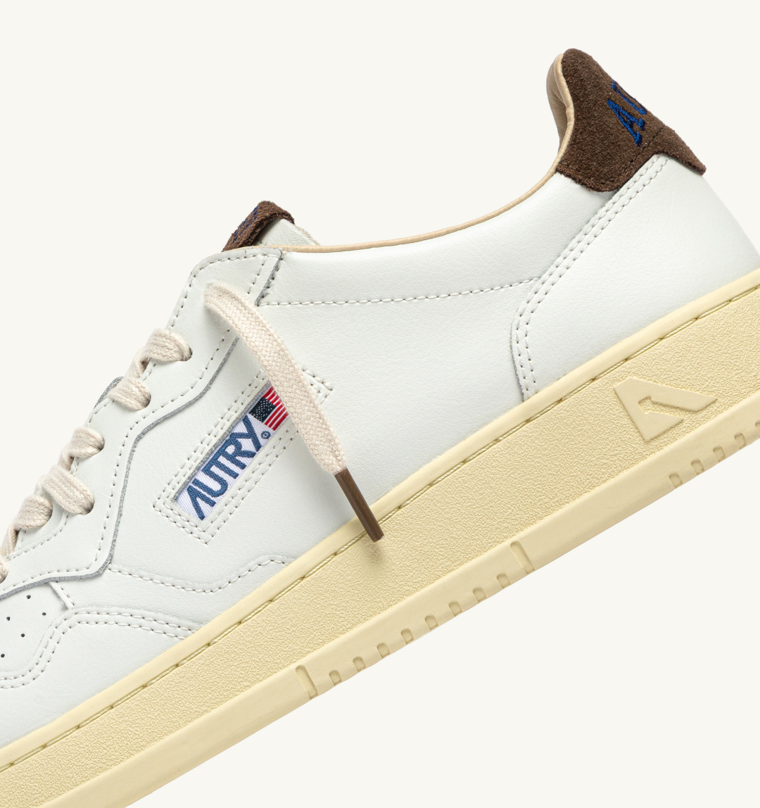 AUTRY INTERNATIONAL SRL Patike MEDALIST LOW MAN HJ03 LEATHER/SUEDE/LOGO WHITE/CHOCOLATE CHIP/JZ26 — foto 6