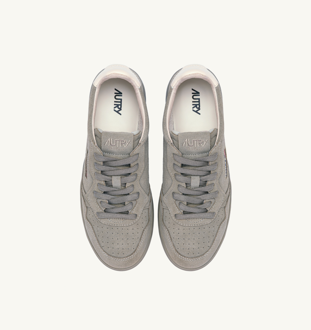 AUTRY INTERNATIONAL SRL Patike MEDALIST LOW MAN OH05 SUEDE/LEATHER SILVER SAGE/IVORY/JZ26 — foto 5