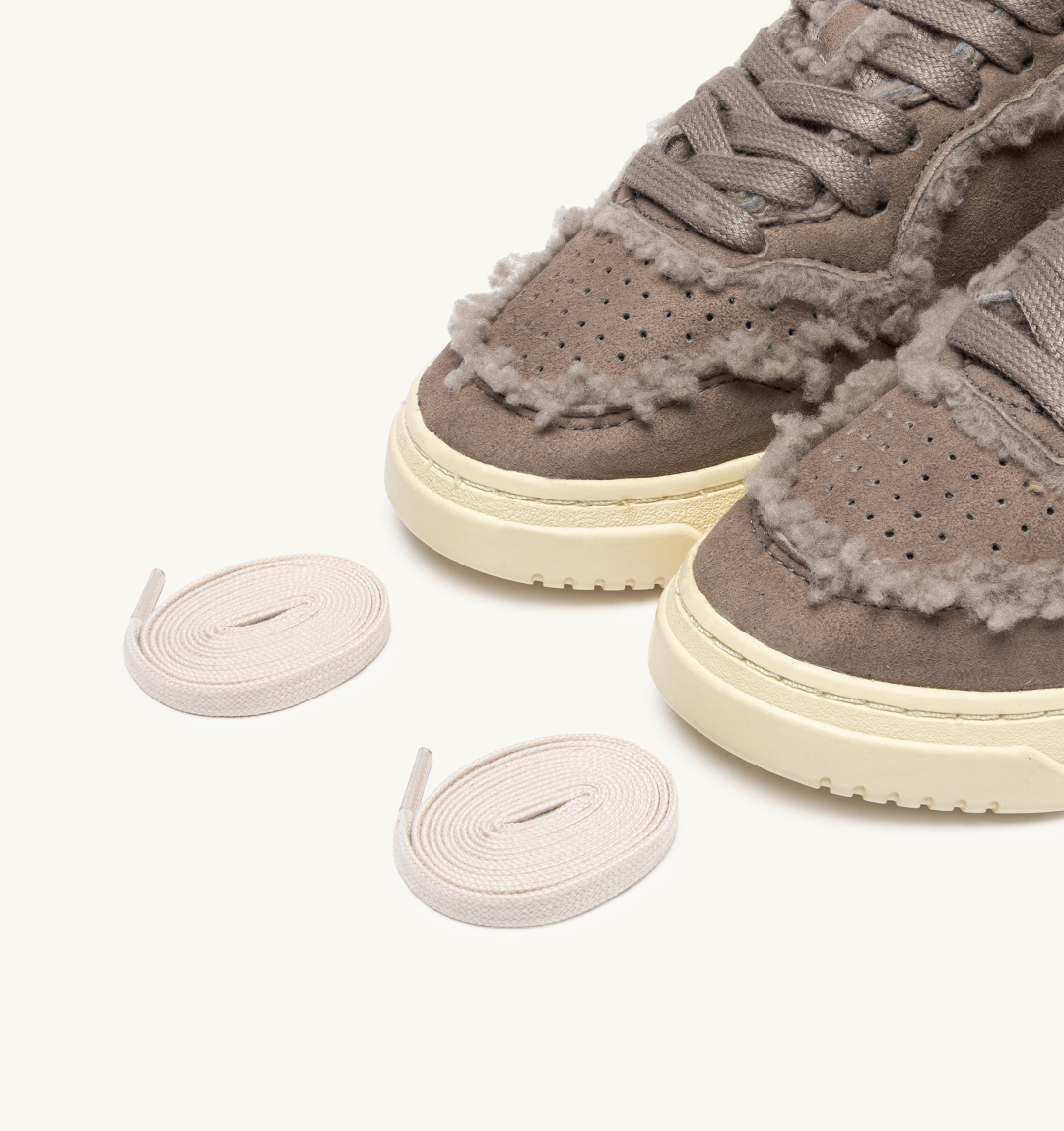 AUTRY INTERNATIONAL SRL Patike MEDALIST LOW WOM GX02 SUEDE/SHEARLING TAUPE/JZ26 — foto 7