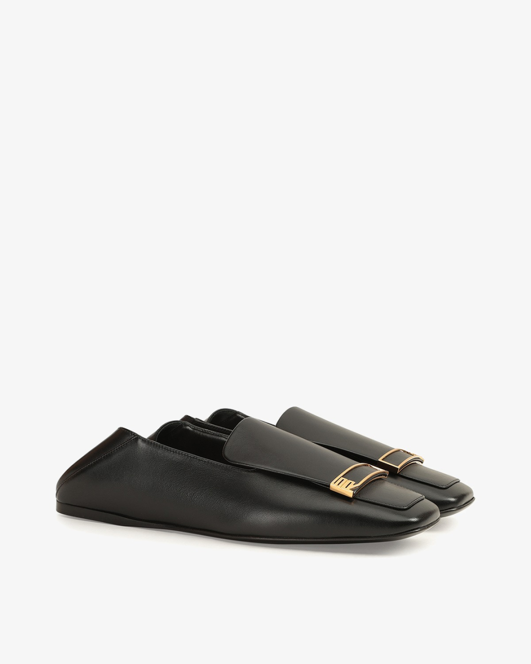 SERGIO ROSSI Cipele B14480MMVN13170 Flat Moccasin-05 BLACK 1000/JZ26 — foto 4