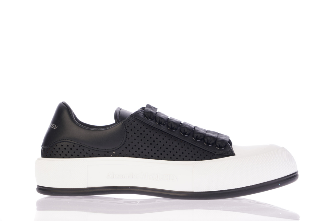 ALEXANDER MCQUEEN Patike 727374/23 BLACK/WHITE — glavna fotografija