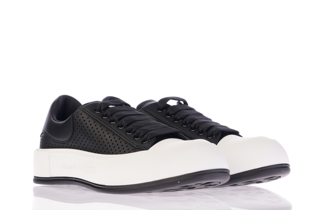 ALEXANDER MCQUEEN Patike 727374/23 BLACK/WHITE — foto 2