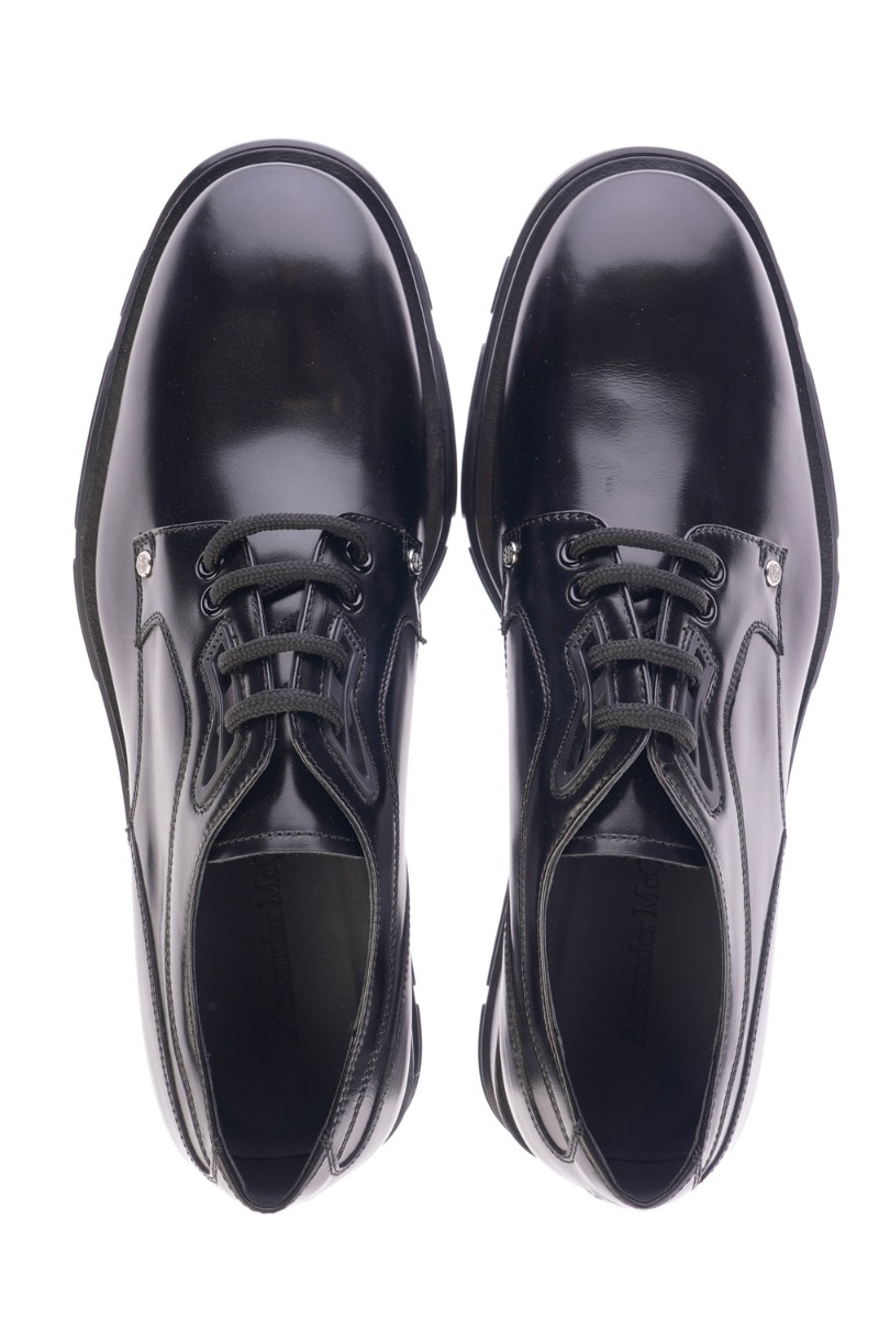 ALEXANDER MCQUEEN Cipele 728258/23 BLACK/SILVER — foto 4