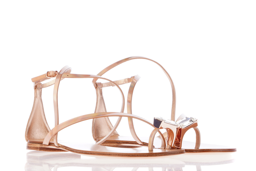 CASADEI Sandale 1N359/23 GOLDPINK — foto 2