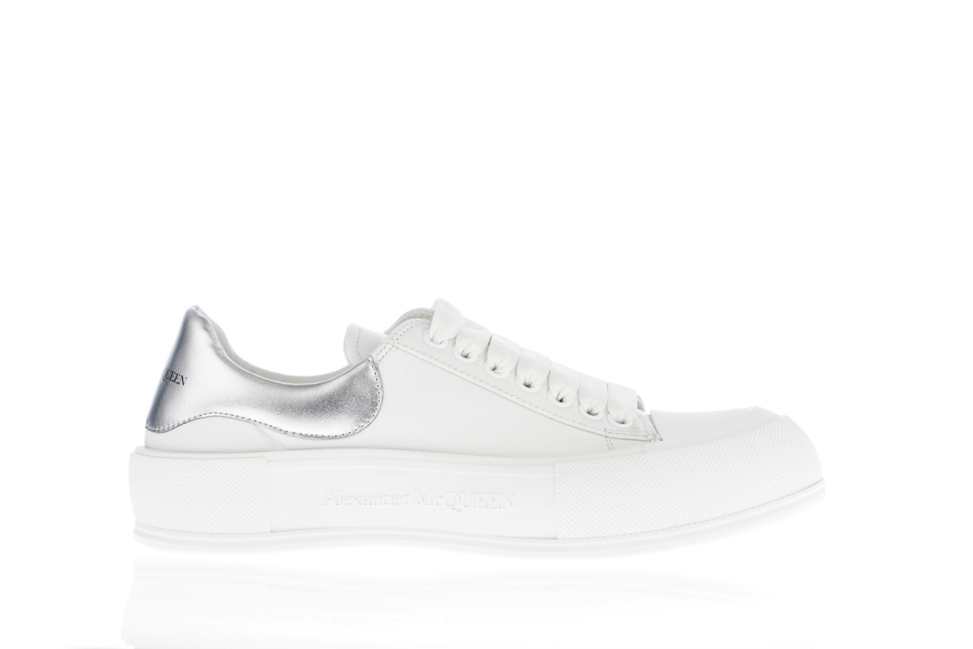 ALEXANDER MCQUEEN Patike 705205/22 WHITE/SILVER — glavna fotografija