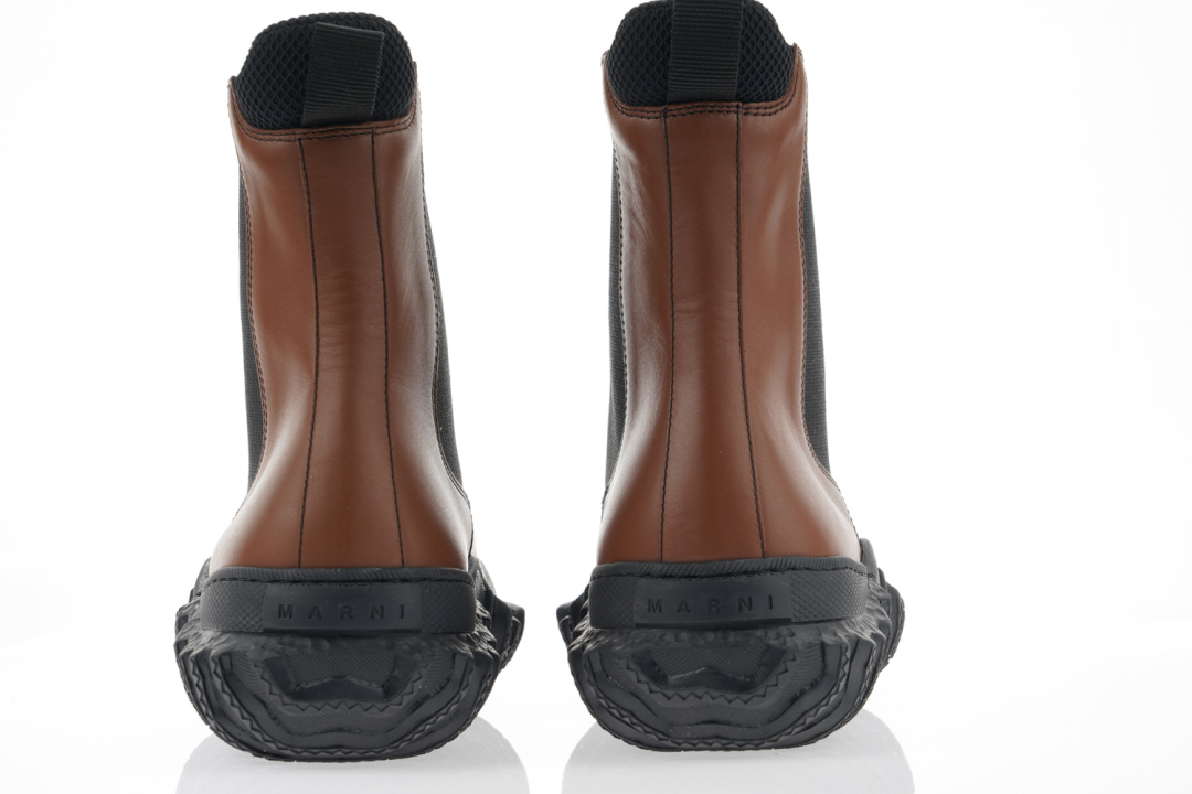 MARNI Čizme TCMS006/21 BROWN — foto 3