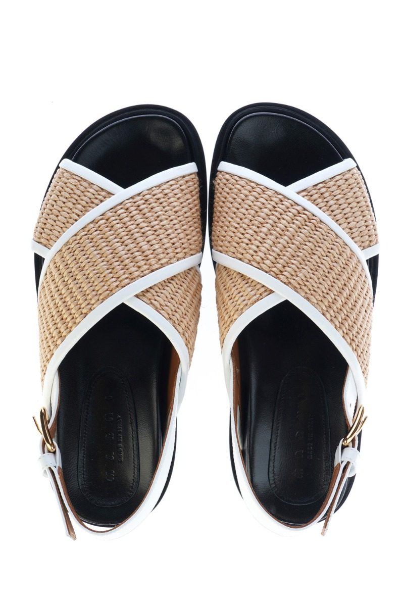 MARNI Sandale FBMS013801/23   NATURAL — foto 4