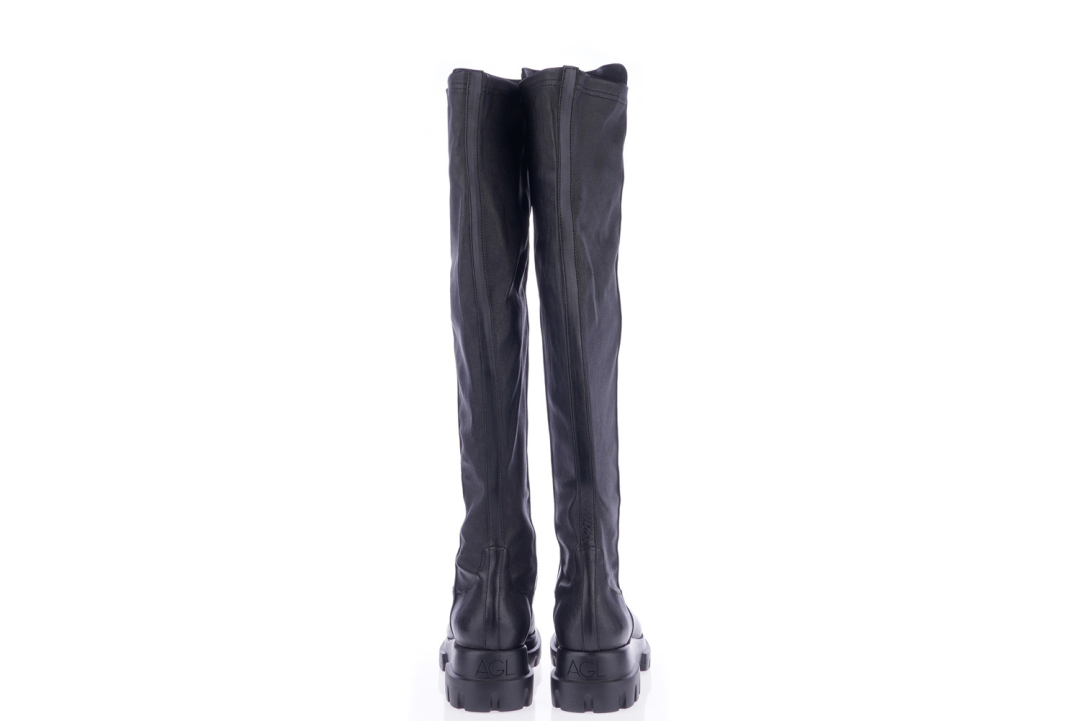 AGL Čizme D756584PG MALIKA OVER THE KNEE NERO 1049 — foto 3