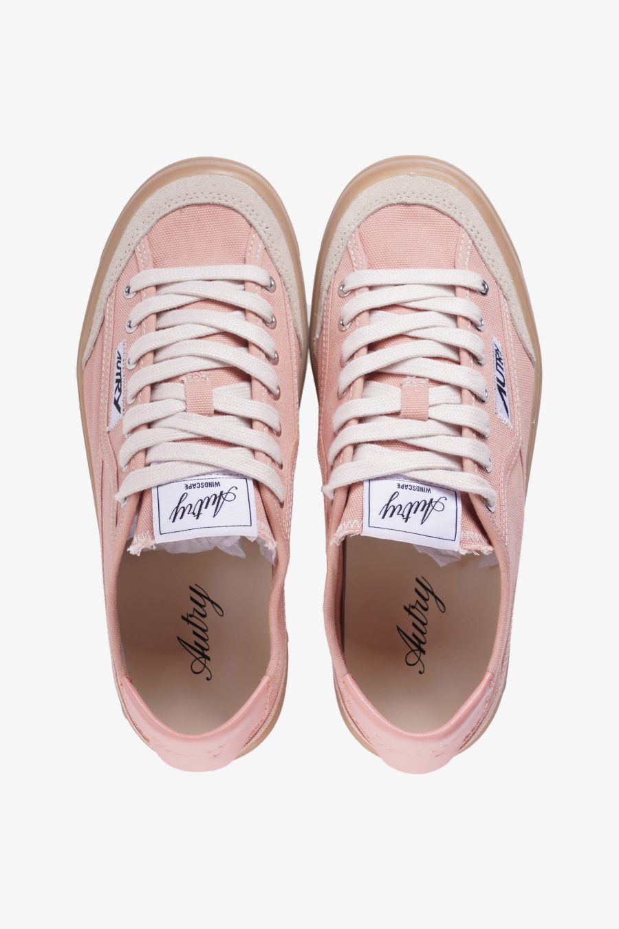 AUTRY INTERNATIONAL SRL Patike WINDSCAPE LOW WOM CU05/SS26 CANVAS/SUEDE/LEATHER CLAY — foto 4