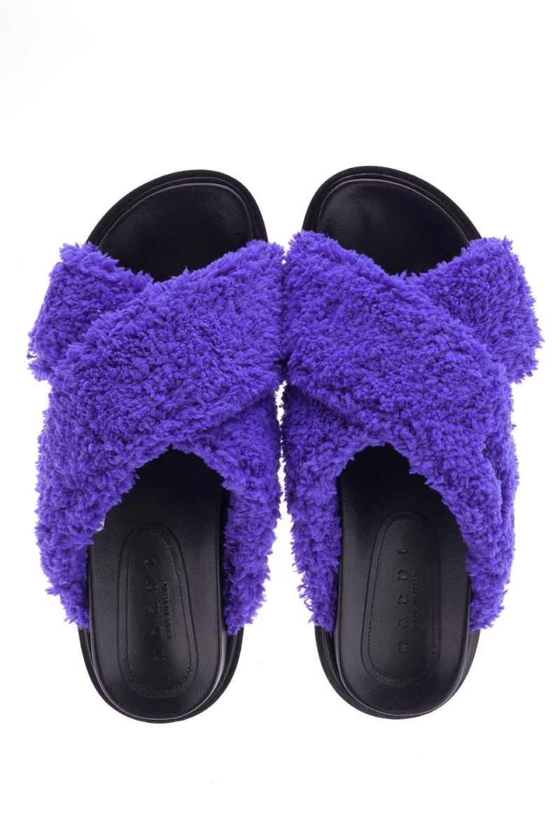 MARNI Papuče FBMS015501/23 BLUE — foto 4
