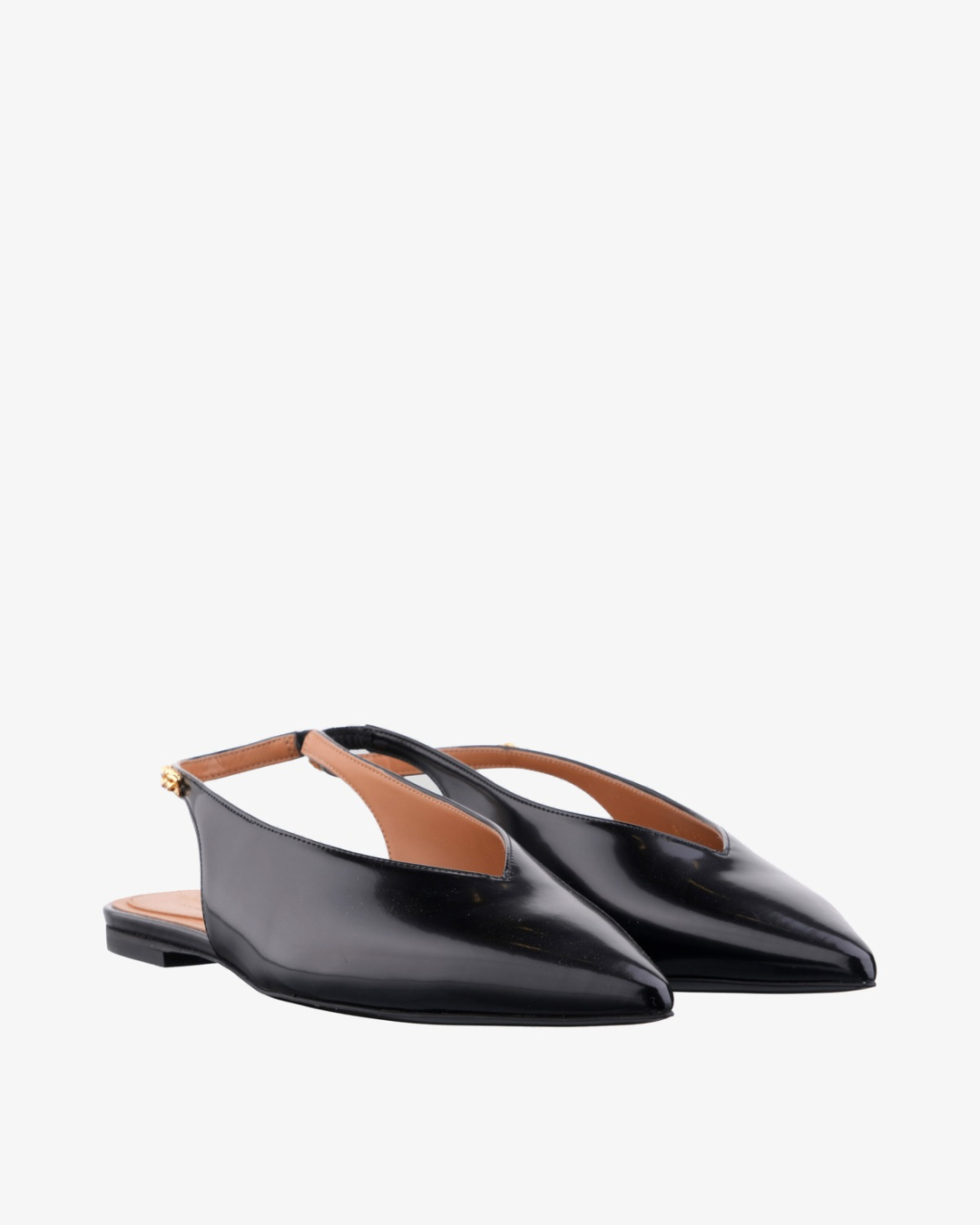 STELLA MCCARTNEY Sandale 810680E00295/PL26 Falabella Flat Slingback Brushed Shiny Mat W/Chain Deta — foto 4