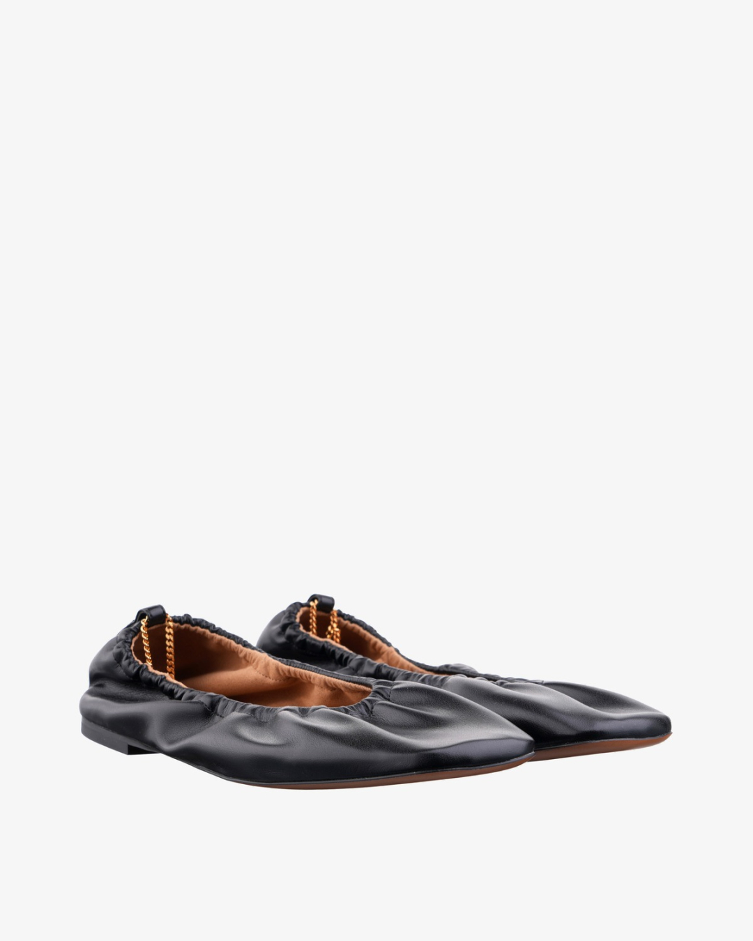 STELLA MCCARTNEY Cipele 810659E00291/PL26 Ballerina Stretch Alter Mat W/ Chain Detail 1000 BLACK — foto 4