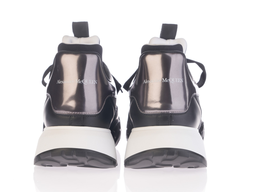 ALEXANDER MCQUEEN Patike 777226/PL24  BLK/GUNM./WHI/SIL — foto 3