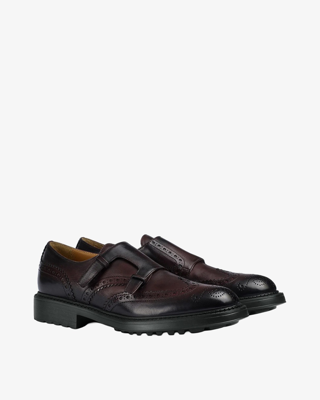 DOUCAL'S Cipele DU3567HENRUF188NL01 SLIP ON (GM) TRIUMPH BURGUNDY+F.DO NERO/JZ26 — foto 3