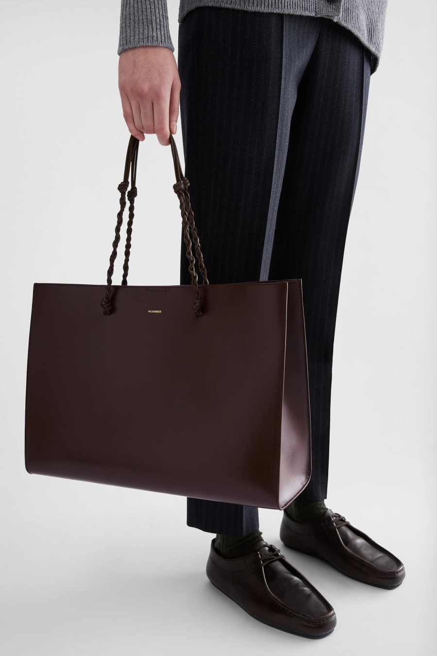JIL SANDER Torba J07WC0039 TANGLE SHOPPING EW 205 dark earth/JZ26 — foto 4