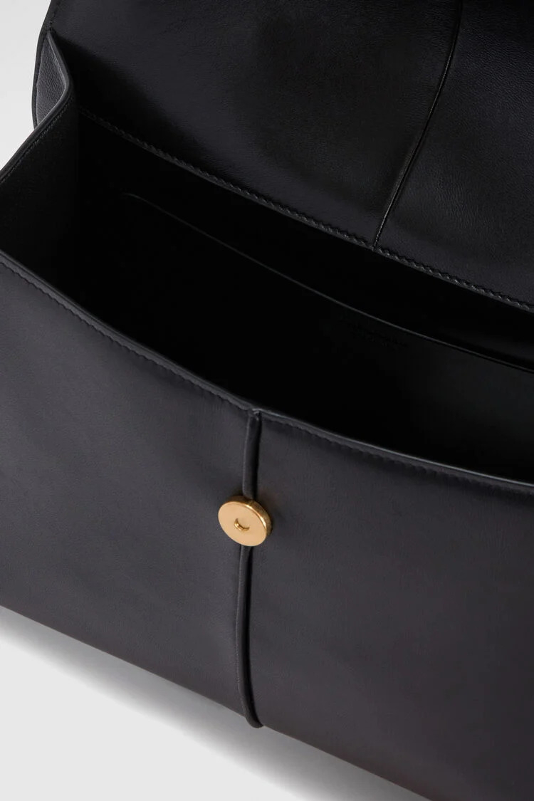 JIL SANDER Torba J08WD0155 LINEA TOP HANDLE MD 001 BLACK/JZ26 — foto 5