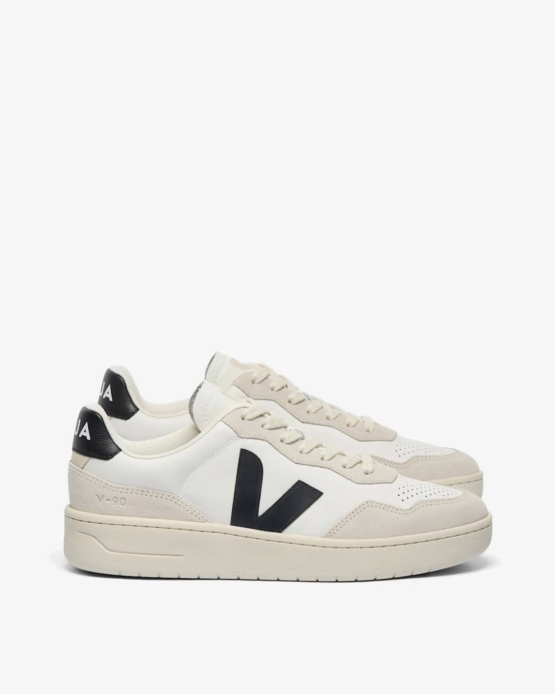 VEJA Patike VD2021061B410 V-90 O.T. LEATHER WHITE_BLACK/JZ26 — glavna fotografija